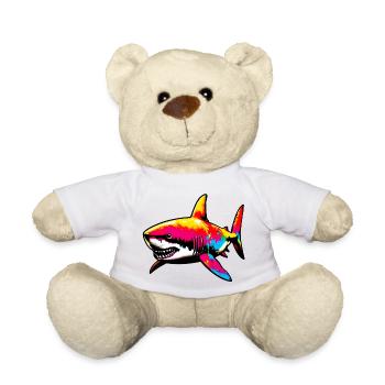 Requin - Nounours - blanc - Devant