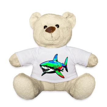 Requin - Nounours - blanc - Devant