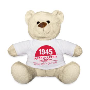 Fabelhafter Jahrgang 1945 geboren - Teddy - Weiß - Vorne