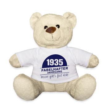 Fabelhafter Jahrgang 1935 geboren - Teddy - Weiß - Vorne