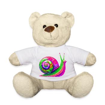 Schnecke - Teddy - Weiß - Vorne