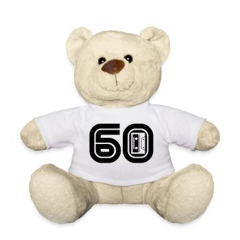60 Musique rétro des années 60 - Nounours - blanc - Devant