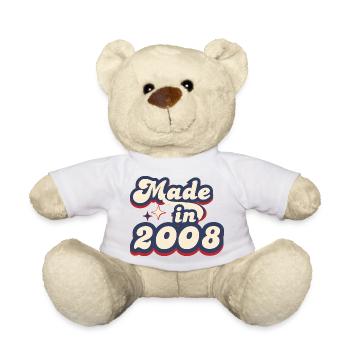Made in 2008 retro - Teddy Bear - white - Front