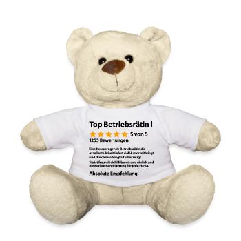 Betriebsrätin Lustiger Spruch Sprüche zum Abschied - Teddy - Weiß - Vorne