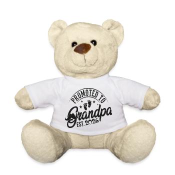 Promu au rang de grand-père 2026 Futur grand-père - Nounours - blanc - Devant