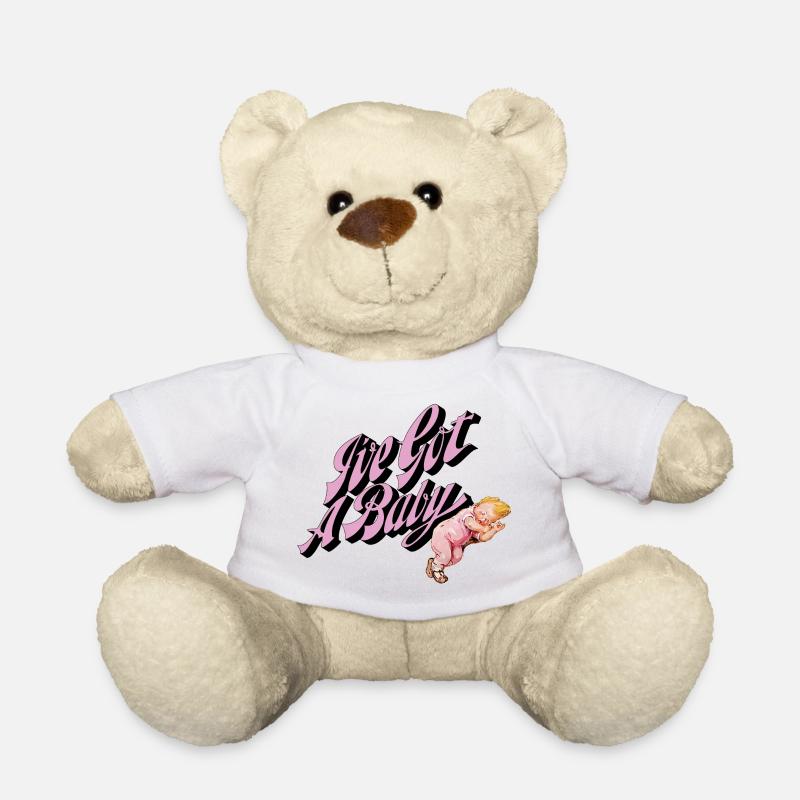 I’ve Got a Baby Retro Style Pink - Teddy - Weiß