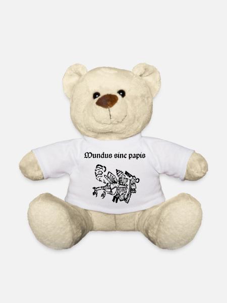 Mundus sine papis - Teddy Bear - white