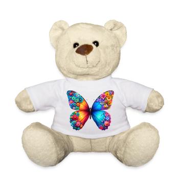 Colorful Butterfly Nature Inspired Summer Vibes - Teddy Bear - white - Front