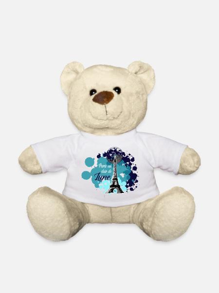Paris au clair de lune couleur - Nounours - blanc