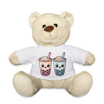 Kawaii Boba Tea Bubble Tea - Teddy - Weiß - Vorne