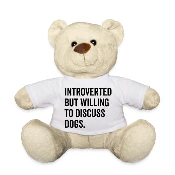 Introverti mais prêt à discuter des chiens - Nounours - blanc - Devant