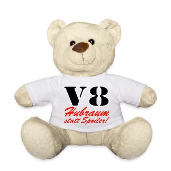 V8 displacement instead of spoiler ......................... - Teddy Bear - white - Front
