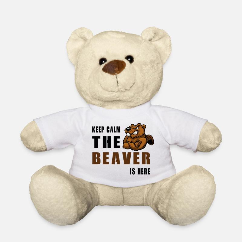 Bleib ruhig, Biber ist hier - Teddy - Weiß