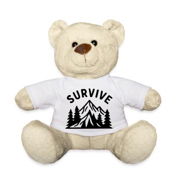 Überleben - Natur - Teddy - Weiß - Vorne