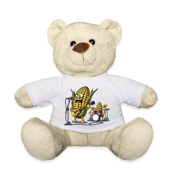 Des rockers de maïs sur scène - Nounours - blanc - Devant
