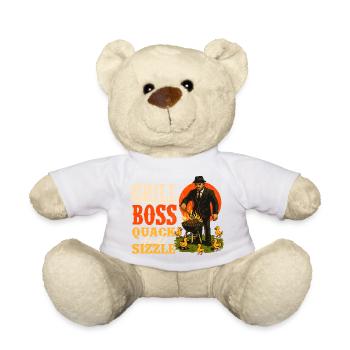 Grill Chef Quacksalber Und Brutzeln Lustiger BBQ Humor - Teddy - Weiß - Vorne