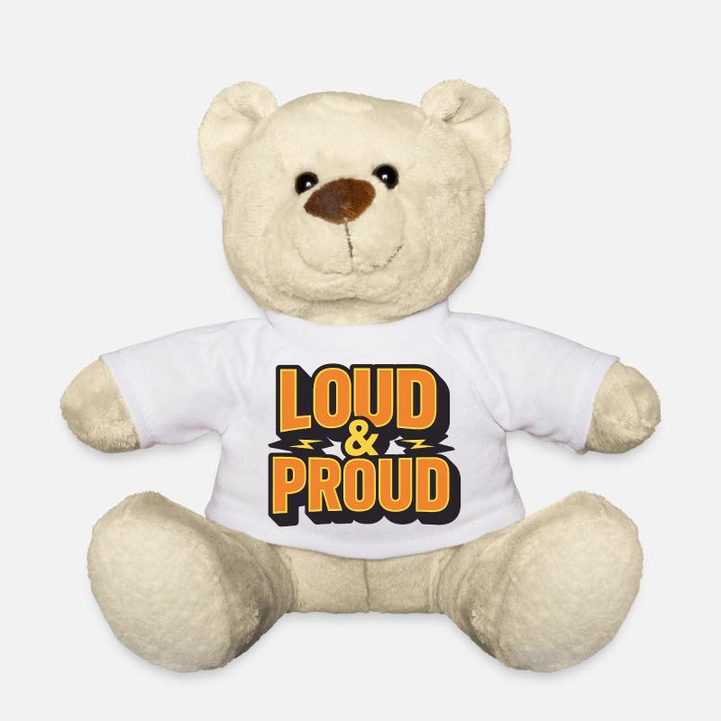 Loud & Proud - Teddy Bear - white