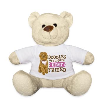 Doodle Girl's Best Friend  - Teddy Bear - white - Front