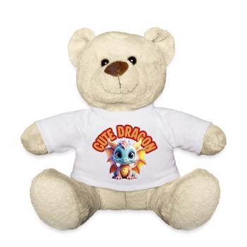 Dragon mignon - Nounours - blanc - Devant