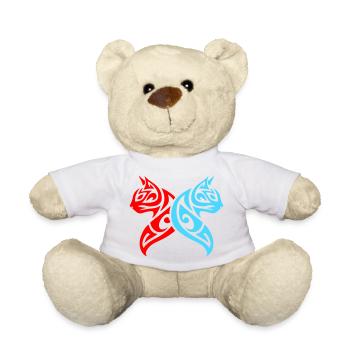 Chats Tribal Cat Design - Nounours - blanc - Devant