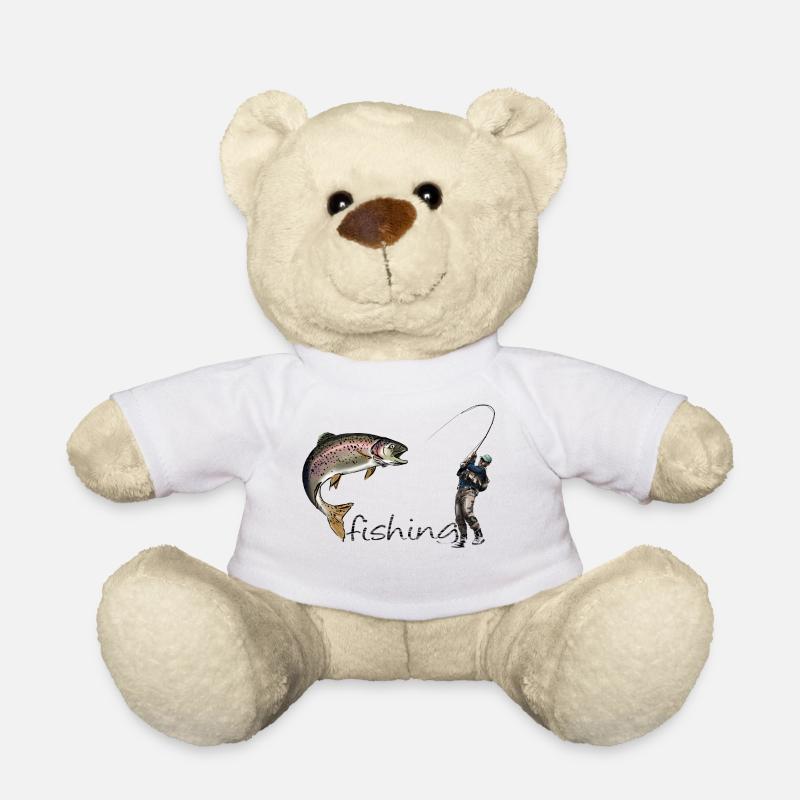Pêche à la mouche - Nounours - blanc