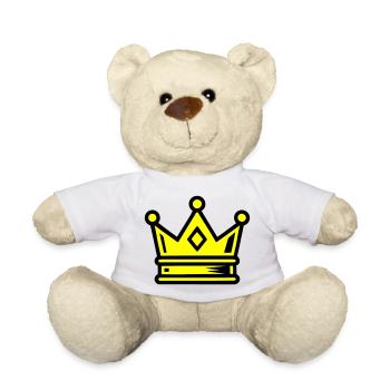 Crown Symbol - Teddy Bear - white - Front