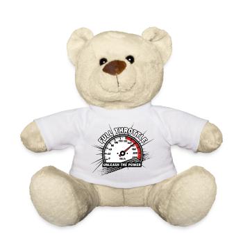 Full Throttle: Unleash The Power - Teddy Bear - white - Front