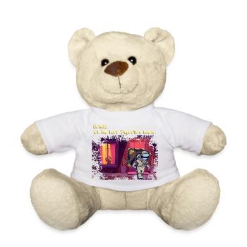 Chérie, je vais prendre des cigarettes - Nounours - blanc - Devant