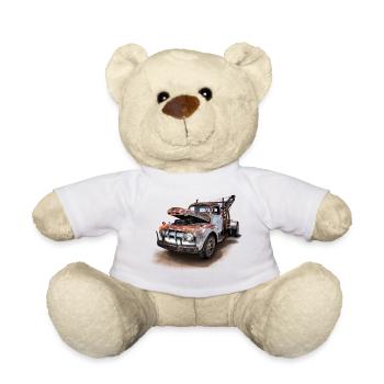 Rusty Tow Truck Vintage - Teddy Bear - white - Front