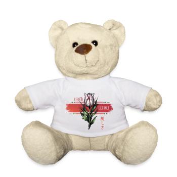Rebirth Tulip Art - Teddy Bear - white - Front