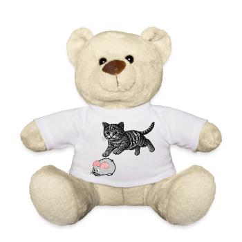 Katz-und-Maus-Spiel - Teddy - Weiß - Vorne