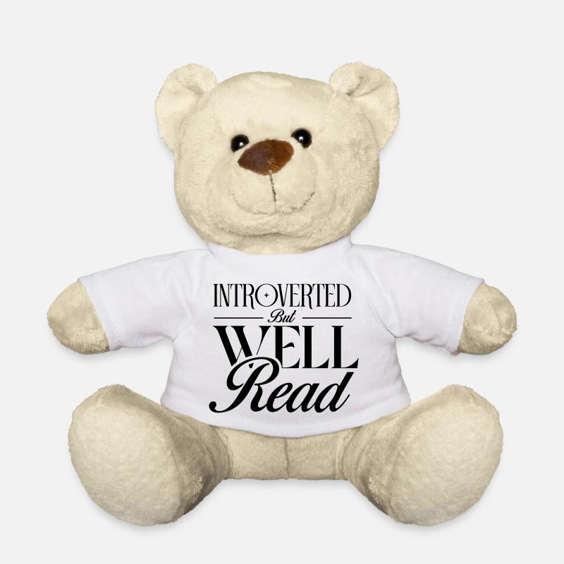 Introvertiert, aber belesen - Teddy - Weiß