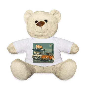 Polnische Retro-Autos an der alten CPN-Tankstelle - Teddy - Weiß - Vorne