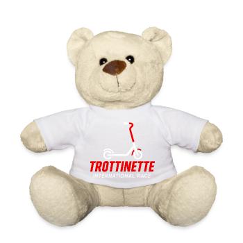 Trotinette course internationale super bike - Nounours - blanc - Devant