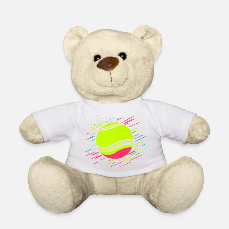 Tennisball Retrowave - Teddy - Weiß