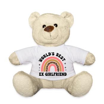 Leopard Regenbogen Muster - Teddy - Weiß - Vorne