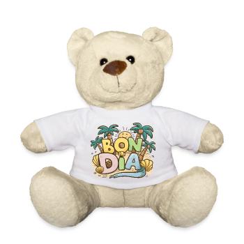 Gift Souvenir Bon Dia Cultural Expression Cata - Teddy Bear - white - Front