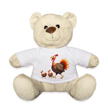 Thanksgiving Truthahn Baby - Teddy - Weiß - Vorne