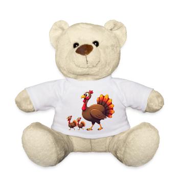 Thanksgiving Truthahn Baby - Teddy - Weiß - Vorne