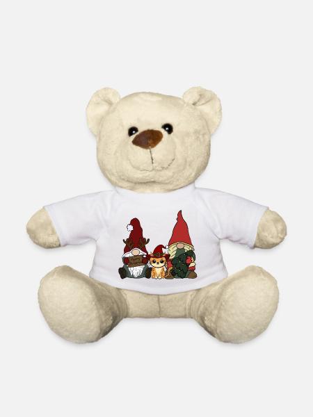 Katze Weihnachten - Teddy - Weiß