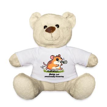 Hamster im Wettlauf zur Arbeit - Teddy - Weiß - Vorne
