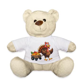 Thanksgiving Lustiger Thanksgiving Truthahn - Teddy - Weiß - Vorne