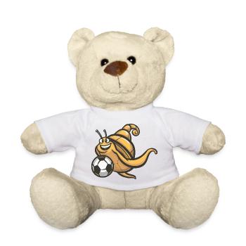 Snail Mascot Football - Teddy Bear - white - Front