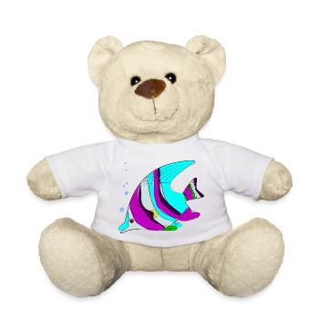 Fish Colored - Teddy Bear - white - Front