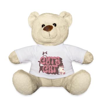 chat mignon - Nounours - blanc - Devant