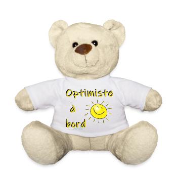 Optimiste à bord - Nounours - blanc - Devant