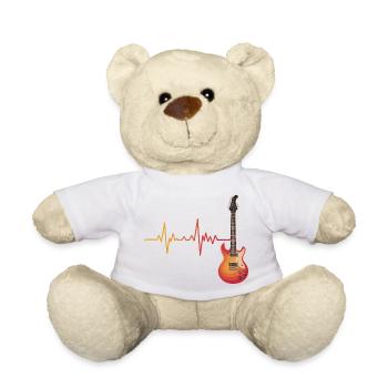 Herzschlag-Gitarren-Gradient - Teddy - Weiß - Vorne