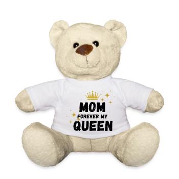 Mama, für immer, meine Königin - Teddy - Weiß - Vorne