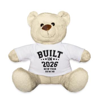 New Year New Me | Sports & Fitness | Resolutions 2026 - Teddy Bear - white - Front