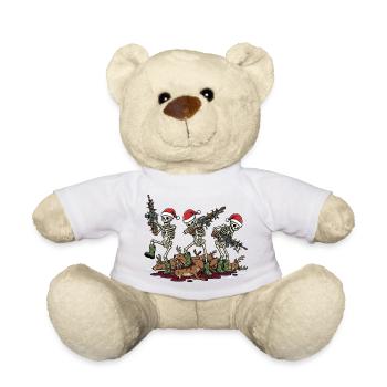 Chasse de Noël pour hommes : chasse au cerf à Noël - Nounours - blanc - Devant